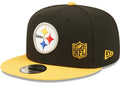 Pittsburgh Steelers New Era 2 Tone League Flawless 9FIFTY Snapback Hat product image 1, provided for visual reference and