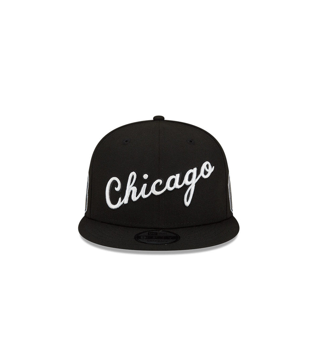 Chicago Bulls 2021-2022 City Edition Alternate Black New Era 9FIFTY Snapback Hat for Men product image 3, provided for