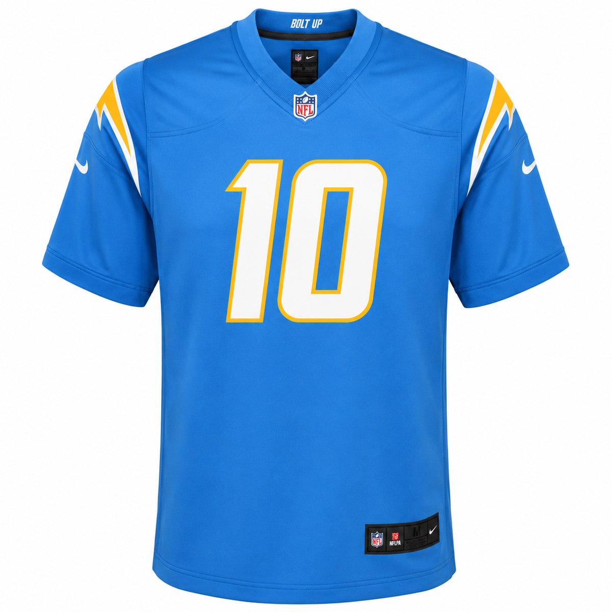 Youth Los Angeles Chargers Justin Herbert Powder Blue Nike Game Jersey product image 3, provided for visual reference and