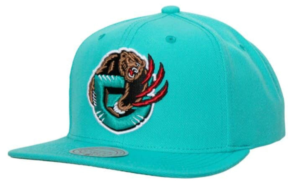 Vancouver Grizzlies Mitchell & Ness Teal Hardwood Classics Ground 2.0 Snapback Hat-Teal product image 1, provided for visual