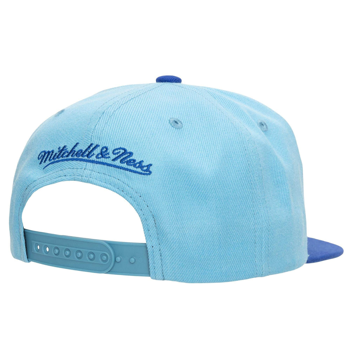 Mens NBA Los Angeles Lakers Blue 2-Tone 2.0 Snapback Hat By Mitchell And Ness product image 2, provided for visual reference