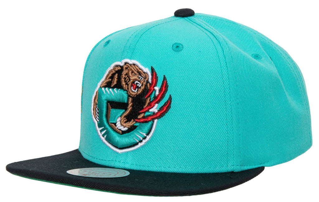 Vancouver Grizzlies Mitchell & Ness HWC 2-Tone Teal/Black 2.0 Snapback Hat product image 1, provided for visual reference
