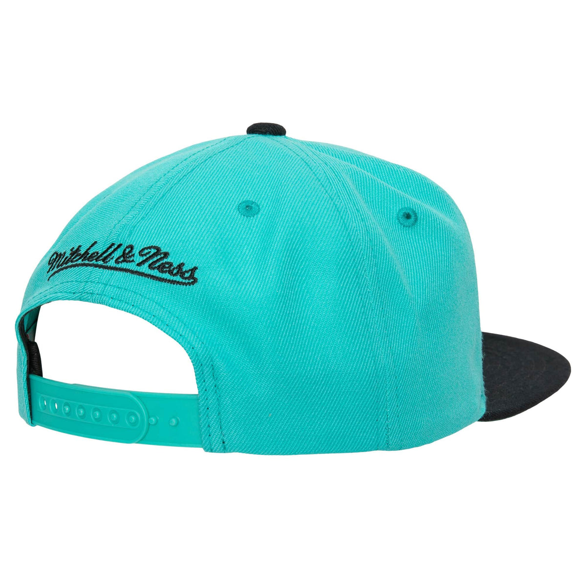 Vancouver Grizzlies Mitchell & Ness HWC 2-Tone Teal/Black 2.0 Snapback Hat product image 2, provided for visual reference
