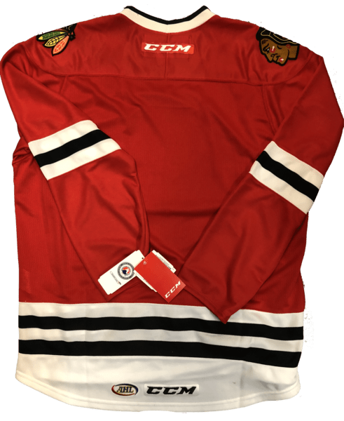 Mens Rockford IceHogs Premier Home Jersey product image 2, provided for visual reference and product detail review