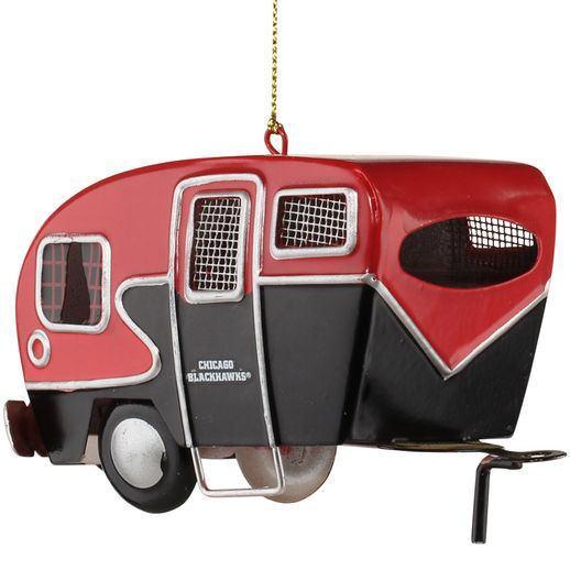 Chicago Blackhawks Team Camper Ornament product image 2, provided for visual reference and product detail review