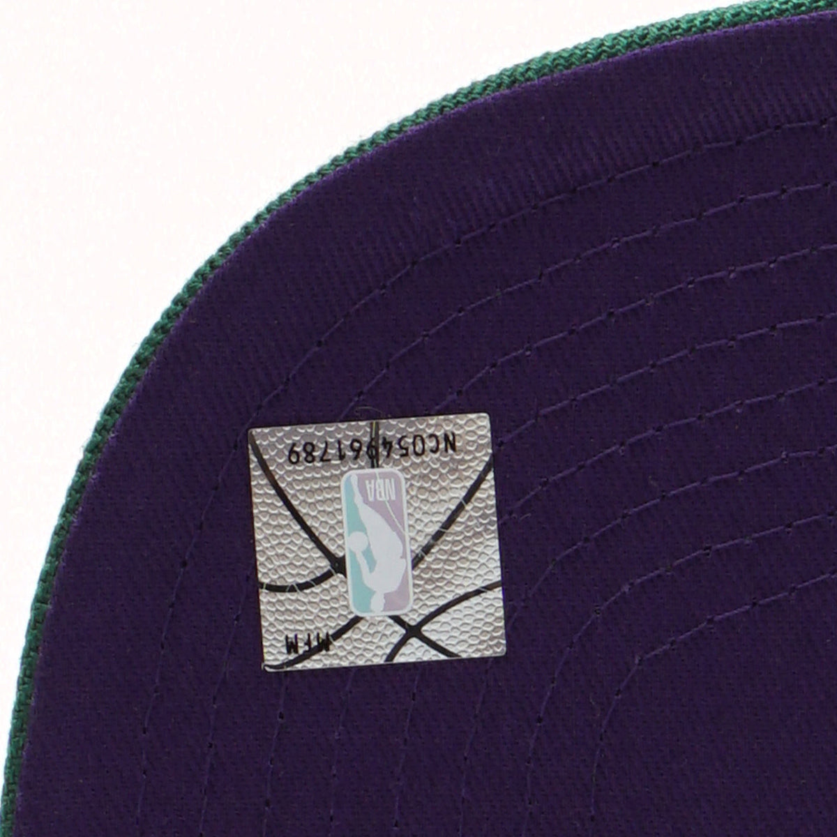 Milwaukee Bucks 2 Tone Purple/ Green Mitchell & Ness NBA Core Basic Hardwood Classics Snapback Adjustable Hat for Men