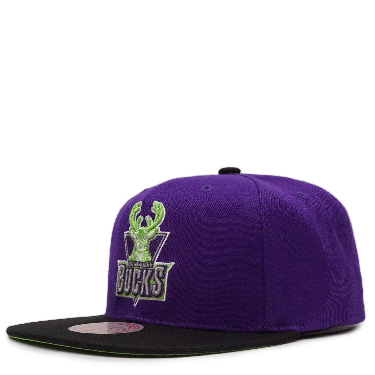 Milwaukee Bucks Mitchell & Ness Hardwood Classics Reload 2.0 Snapback Hat - Purple/Black for Men product image 2, provided