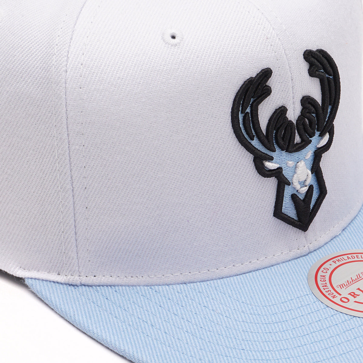 Milwaukee Bucks Mitchell & Ness University Home 2 Tone Snapback Hat for Men product image 2, provided for visual reference