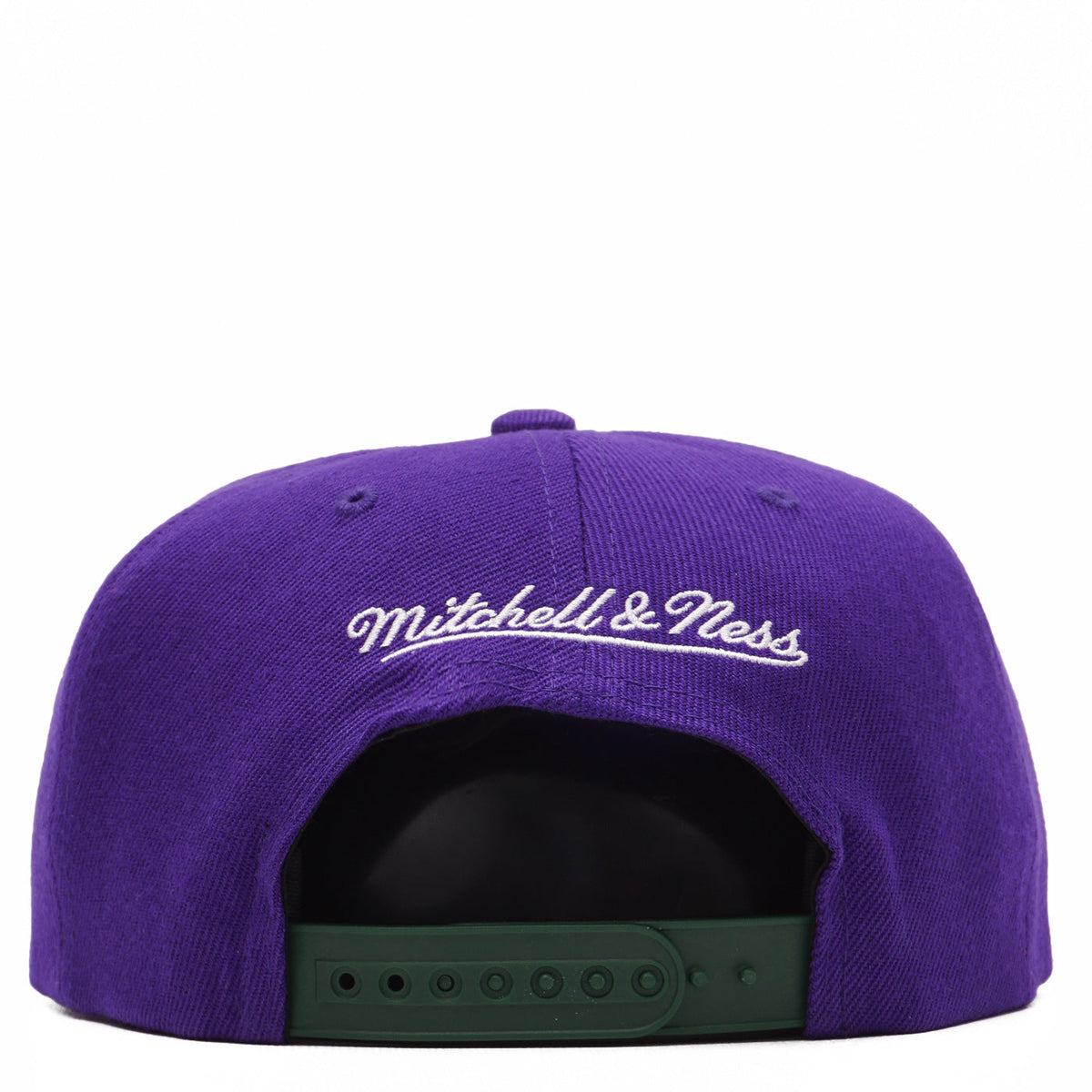 Milwaukee Bucks 2 Tone Purple/ Green Mitchell & Ness NBA Core Basic Hardwood Classics Snapback Adjustable Hat for Men