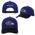 Youth Baltimore Ravens NFL Two-Tone Adjustable Hat product image 1, provided for visual reference and product detail review