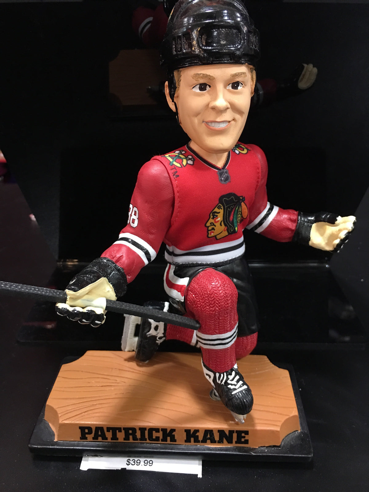 Chicago Blackhawks Patrick Kane Real Jersey Bobblehead product image 2, provided for visual reference and product detail