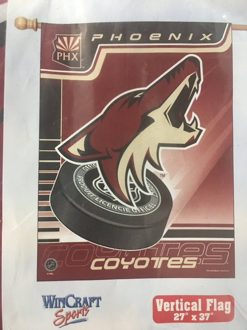 Arizona Coyotes Team Logo Vertical Flag product image 1, provided for visual reference and product detail review
