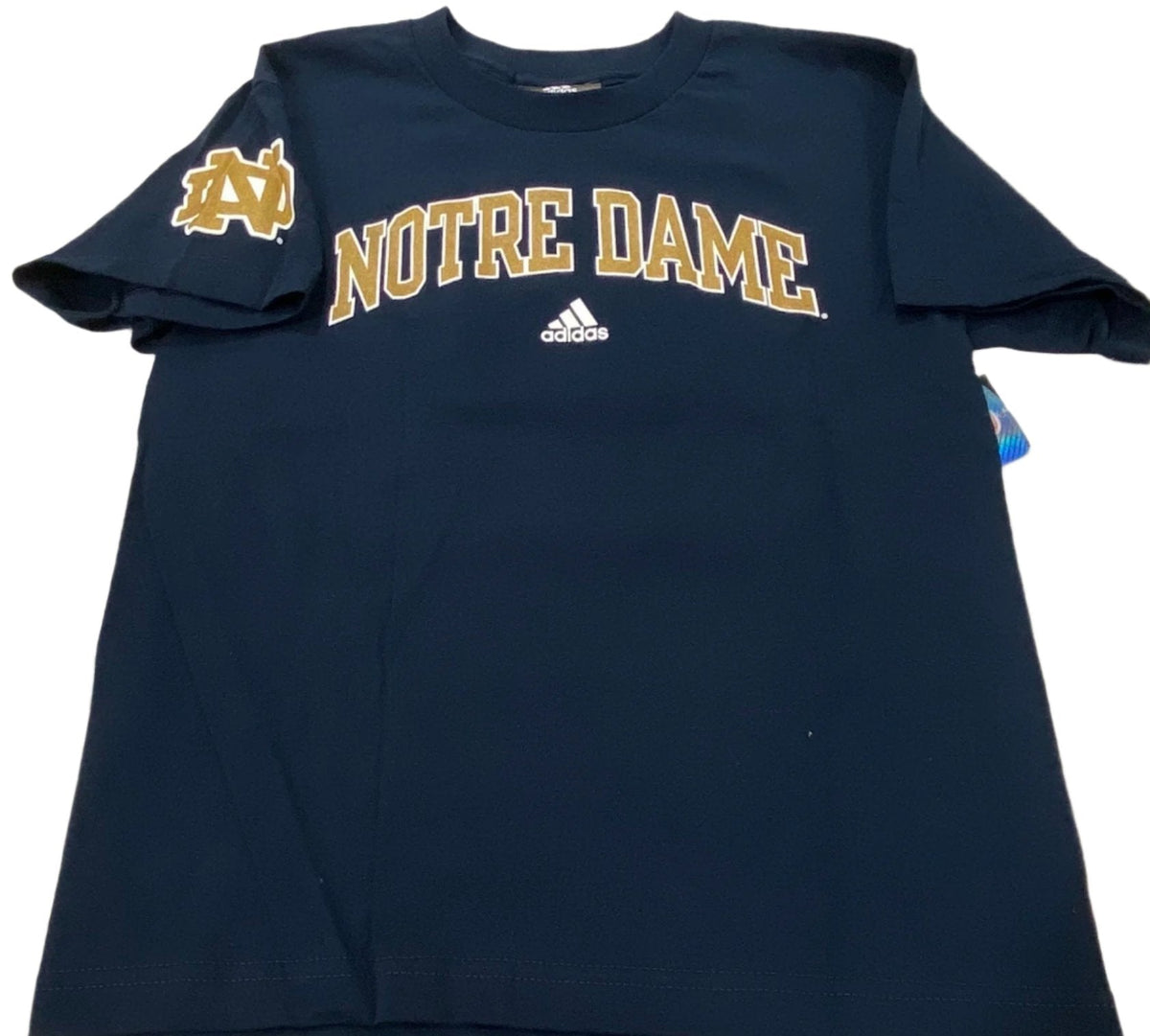 Youth Notre Dame Fighting Irish #5 Player T-Shirt product image 1, provided for visual reference and product detail review