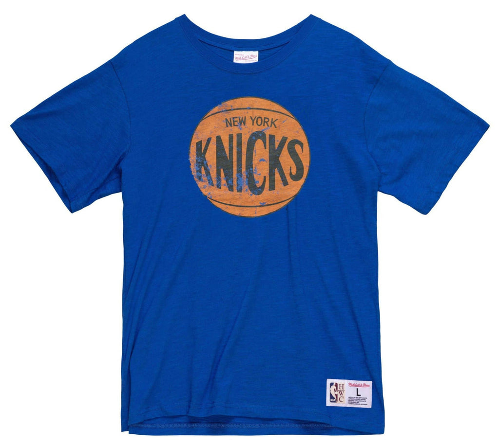 New York Knicks NBA Legendary Slub Royal T-Shirt By Mitchell And Ness for Men product image 1, provided for visual reference