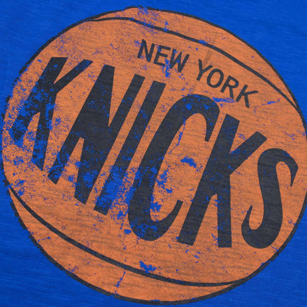 New York Knicks NBA Legendary Slub Royal T-Shirt By Mitchell And Ness for Men product image 3, provided for visual reference