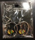 Chicago Blackhawks Big Heart Shape Dangle Earrings product image 1, provided for visual reference and product detail review