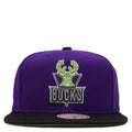 Milwaukee Bucks Mitchell & Ness Hardwood Classics Reload 2.0 Snapback Hat - Purple/Black for Men product image 1, provided