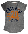 Womens Chicago Bears Quarter Coverage T-Shirt product image 1, provided for visual reference and product detail review