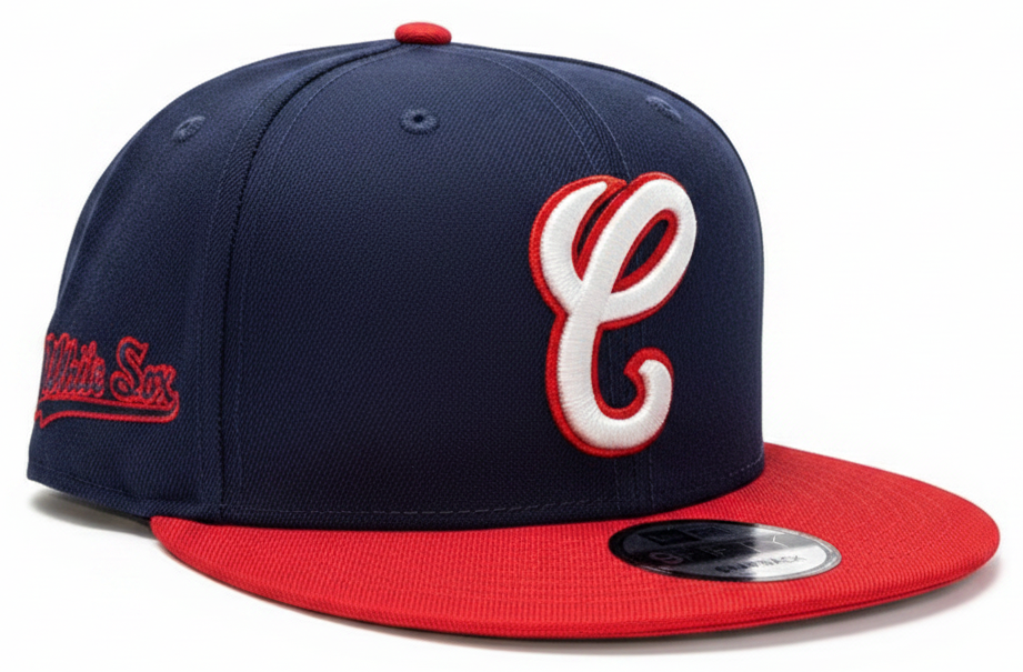 Mens Chicago White Sox New Era 1987 2 Tone Navy/Red Cooperstown Collection 9FIFTY Snapback Hat product image 1, provided for