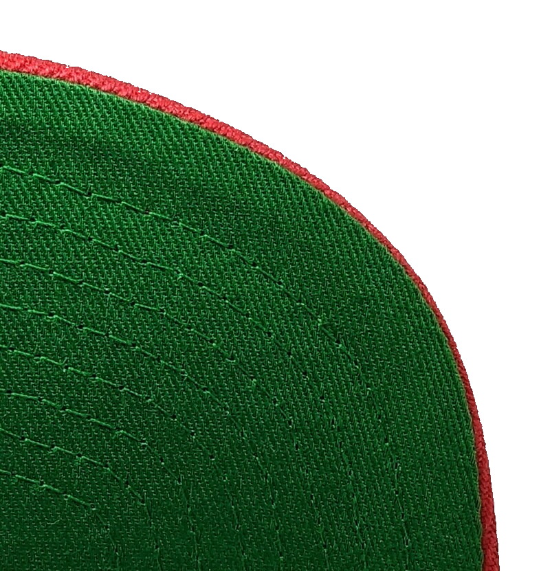Miami Heat Mitchell & Ness Hardwood Classics Natural 2 Tone Snapback Hat- Cream/Red product image 3, provided for visual