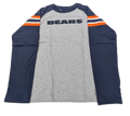 Youth Chicago Bears Gray Reebok Script Long Sleeve T-Shirt product image 1, provided for visual reference and product detail