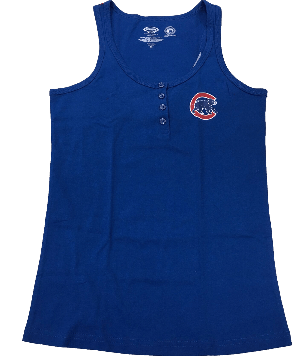 Women’s Chicago Cubs All Over Print Tank Top product image 1, provided for visual reference and product detail review