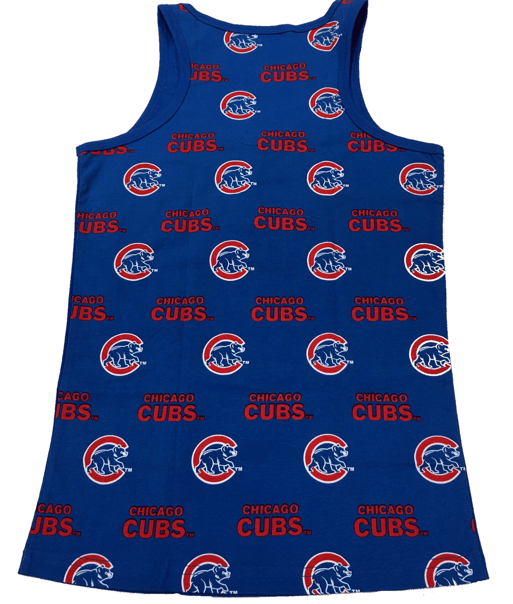 Women’s Chicago Cubs All Over Print Tank Top product image 2, provided for visual reference and product detail review