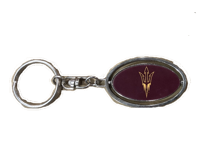 Arizona State Sun Devils Metal Spinner Keychain product image 3, provided for visual reference and product detail review