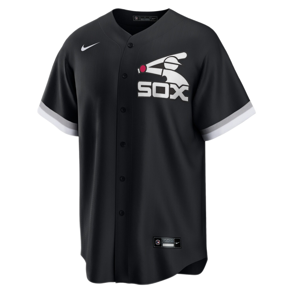 Luis Robert Chicago White Sox NIKE Black Alternate Spring Training Premium Replica Jersey for Men product image 2, provided
