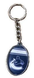 Vancouver Canucks NHL Oval Keychain product image 1, provided for visual reference and product detail review