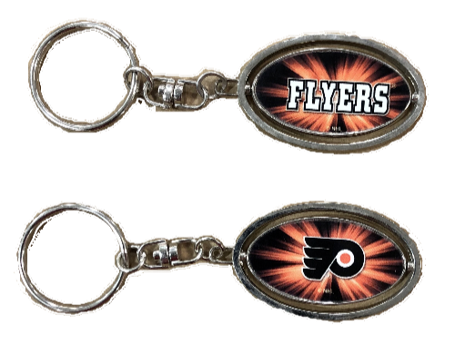 Philadelphia Flyers Metal Spinner Keychain product image 1, provided for visual reference and product detail review