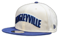 Chicago Cubs Wrigleyville 2 Tone Cream/Navy Cooperstown Collection 9FIFTY Snapback Hat product image 1, provided for visual