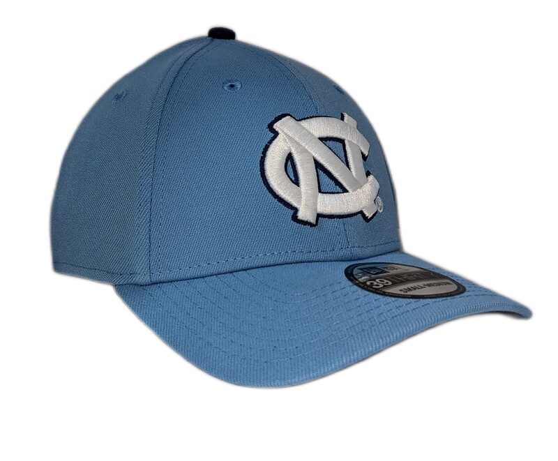 North Carolina Tar Heels Carolina Blue/ Navy 39THIRTY Flex Hat product image 3, provided for visual reference and product