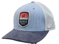 Wisconsin Badgers Steel Heather Trucker Adjustable Top of the World Hat product image 1, provided for visual reference and