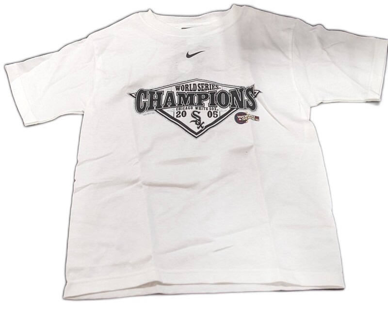Nike Kids Chicago White Sox 2005 World Series Champions Child White T-shirt product image 1, provided for visual reference