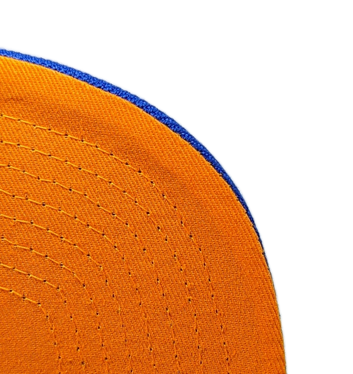 New York Knicks Mitchell & Ness Tonal Eclipse Snapback Hat- Blue product image 3, provided for visual reference and product