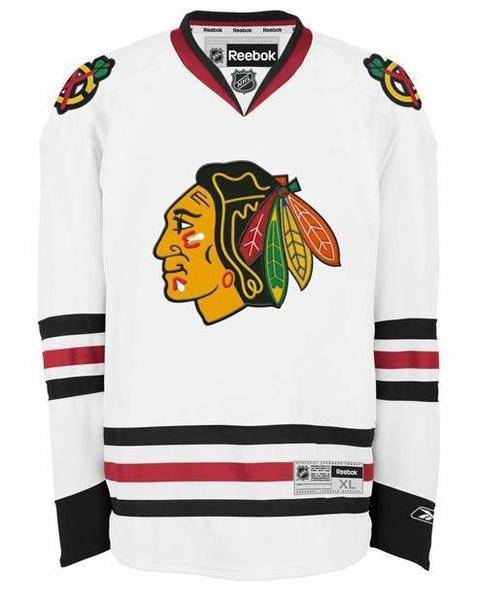 Mens Chicago Blackhawks Jonathan Toews Premier Road Jersey product image 2, provided for visual reference and product detail