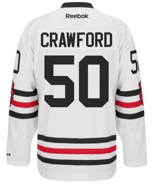 Mens Chicago Blackhawks Corey Crawford 2015 Winter Classic Premier Replica Jersey product image 2, provided for visual