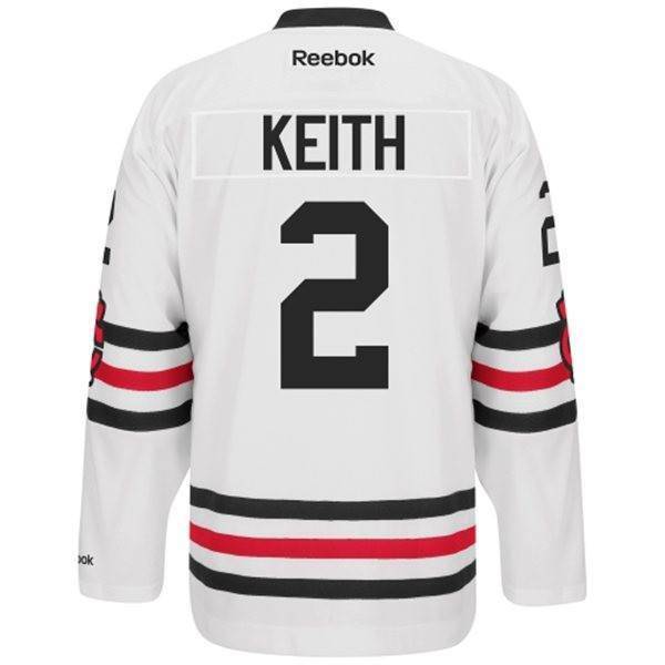 Mens Chicago Blackhawks Duncan Keith 2015 Winter Classic Premier Jersey product image 2, provided for visual reference and