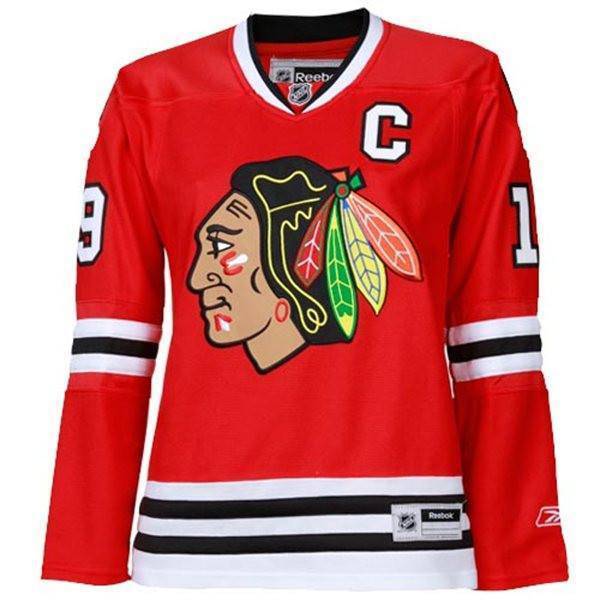 Womens Chicago Blackhawks Jonathan Toews Reebok Home Replica Jersey product image 2, provided for visual reference and