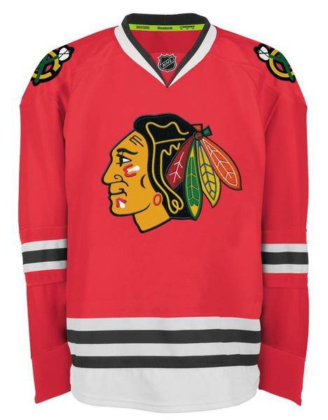 Mens Chicago Blackhawks Corey Crawford Edge 2 Authentic Home Jersey by Reebok product image 2, provided for visual reference
