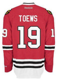 Mens Chicago Blackhawks Jonathan Toews Edge 2 Authentic Home Jersey by Reebok product image 1, provided for visual reference