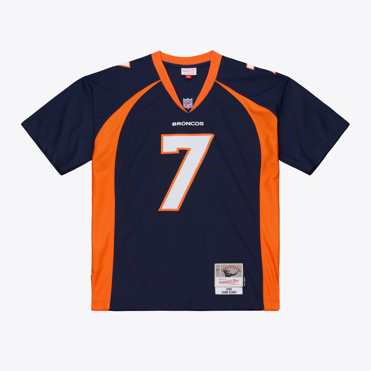 Mitchell & Ness John Elway Navy Denver Broncos Legacy Replica Jersey for Men product image 1, provided for visual reference