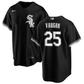 NIKE Men Andrew Vaughn Chicago White Sox Black Alternate Premium Stitch Replica Jersey product image 1, provided for visual
