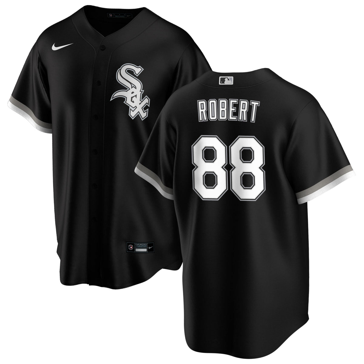Chicago White Sox Luis Robert Big & Tall Nike Black Alternate Replica Player Name Jersey for Men product image 1, provided