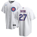Seiya Suzuki Chicago Cubs NIKE White Home Replica Jersey for Men product image 1, provided for visual reference and product