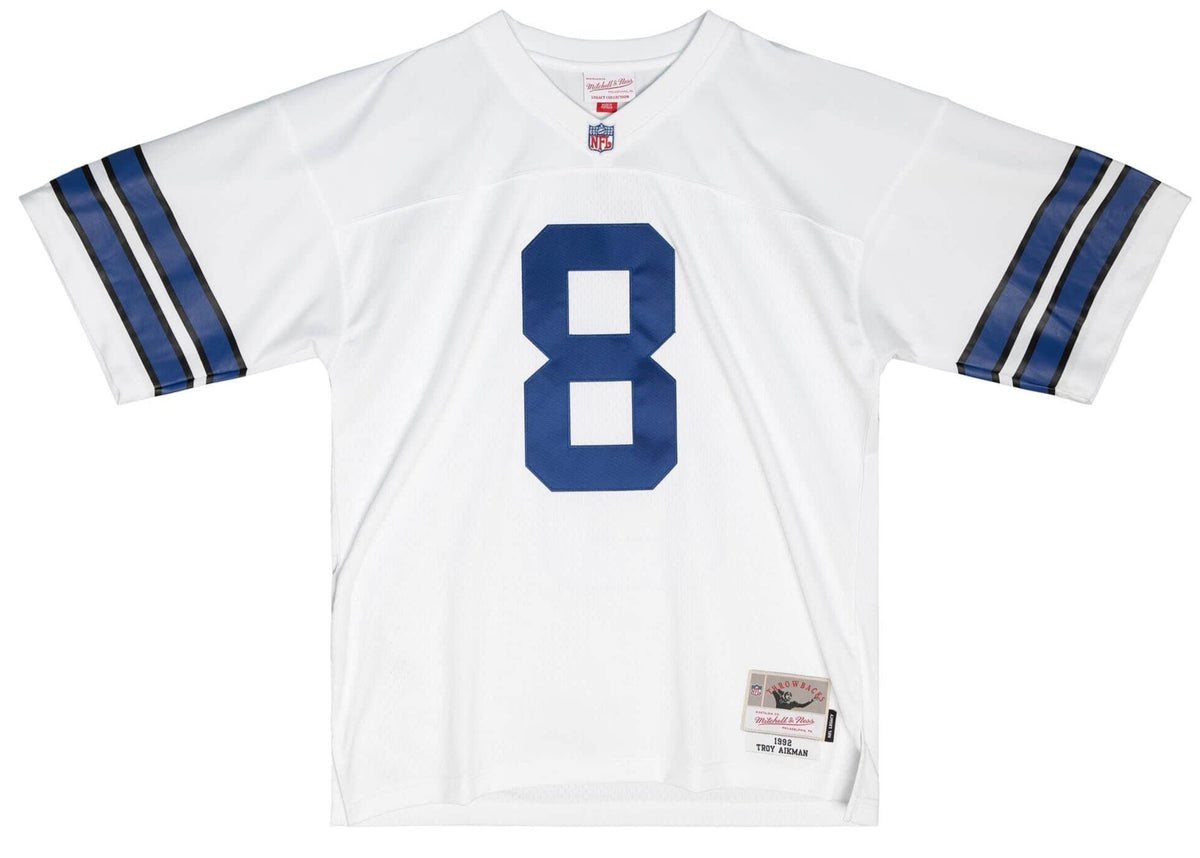 Dallas Cowboys Troy Aikman White Mitchell & Ness 1992 Legacy Replica Jersey for Men product image 2, provided for visual
