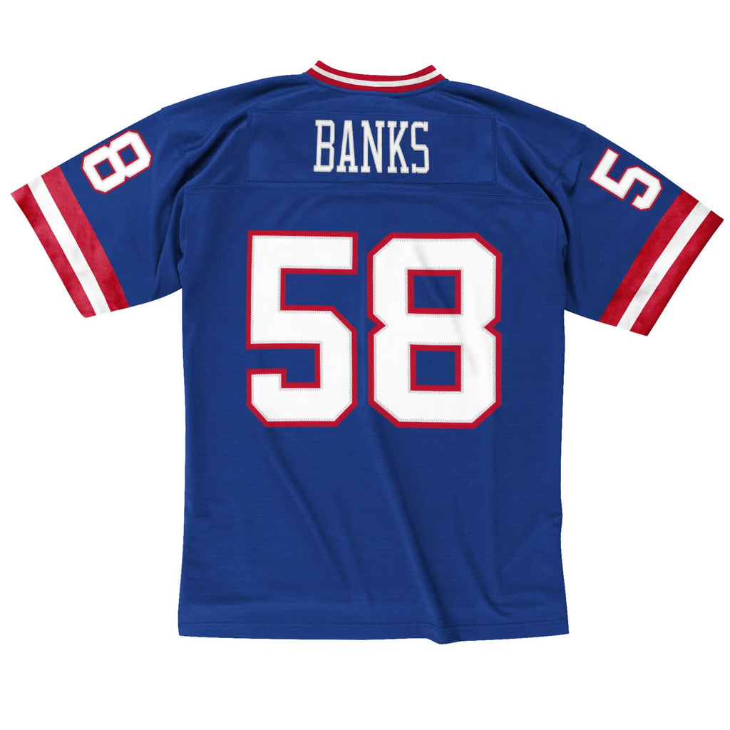 New York Giants Carl Banks Royal Blue Premier Replica Jersey for Men product image 1, provided for visual reference and