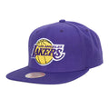 Mens NBA Los Angeles Lakers Purple Team Ground 2.0 Snapback Hat By Mitchell And Ness product image 1, provided for visual