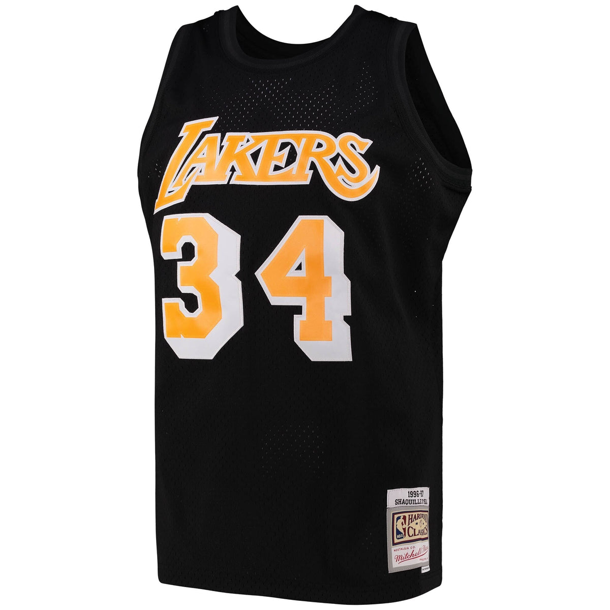 Los Angeles Lakers Shaquille O'Neal Black Team Color Swingman Jersey by Mitchell & Ness for Men product image 2, provided